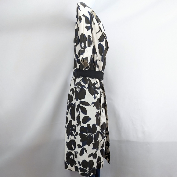 Size XS (2) Simply Vera Wang White Black Floral Formal Retro Blazer Jacket Coat - Picture 9 of 16